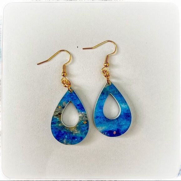 Teardrop acrylic earrings  - Picture 1 of 2